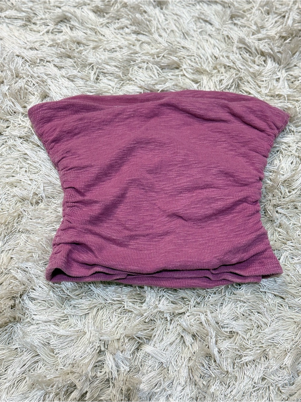 Free People Tube Top Fuchsia Strapless Crop Top XS/S - Picture 5 of 16